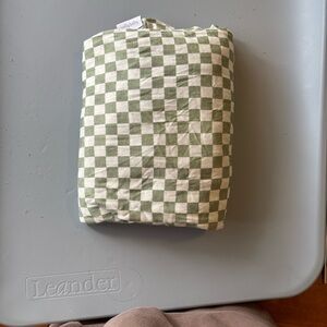 Solly Baby Green Checkered Kids Blanket